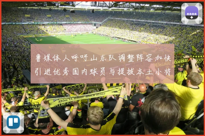 鲁媒体人呼吁山东队调整阵容加快引进优秀国内球员与提拔本土小将
